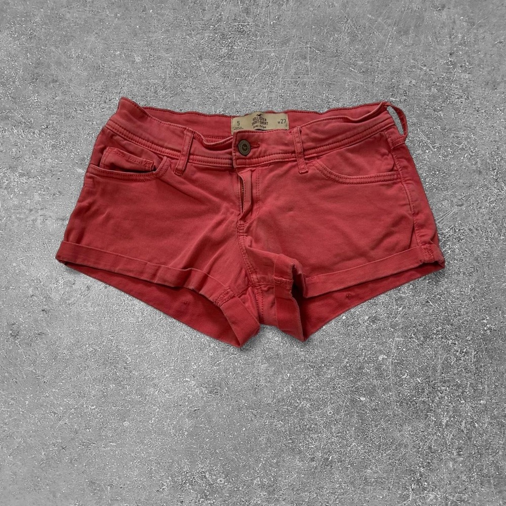 Hollister Co Low Rise Pink Short-Shorts Size 5 W27 Cuffed Summer Casual